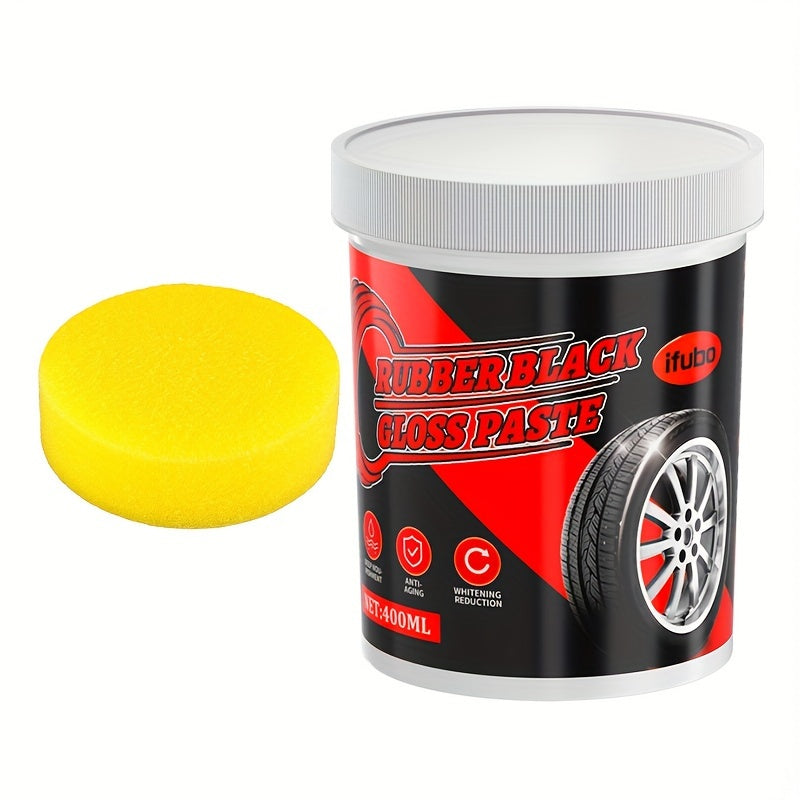 Restaurador de Plástico para Coche Universal 400ml Pasta Brillo Negro para Exterior e Interior