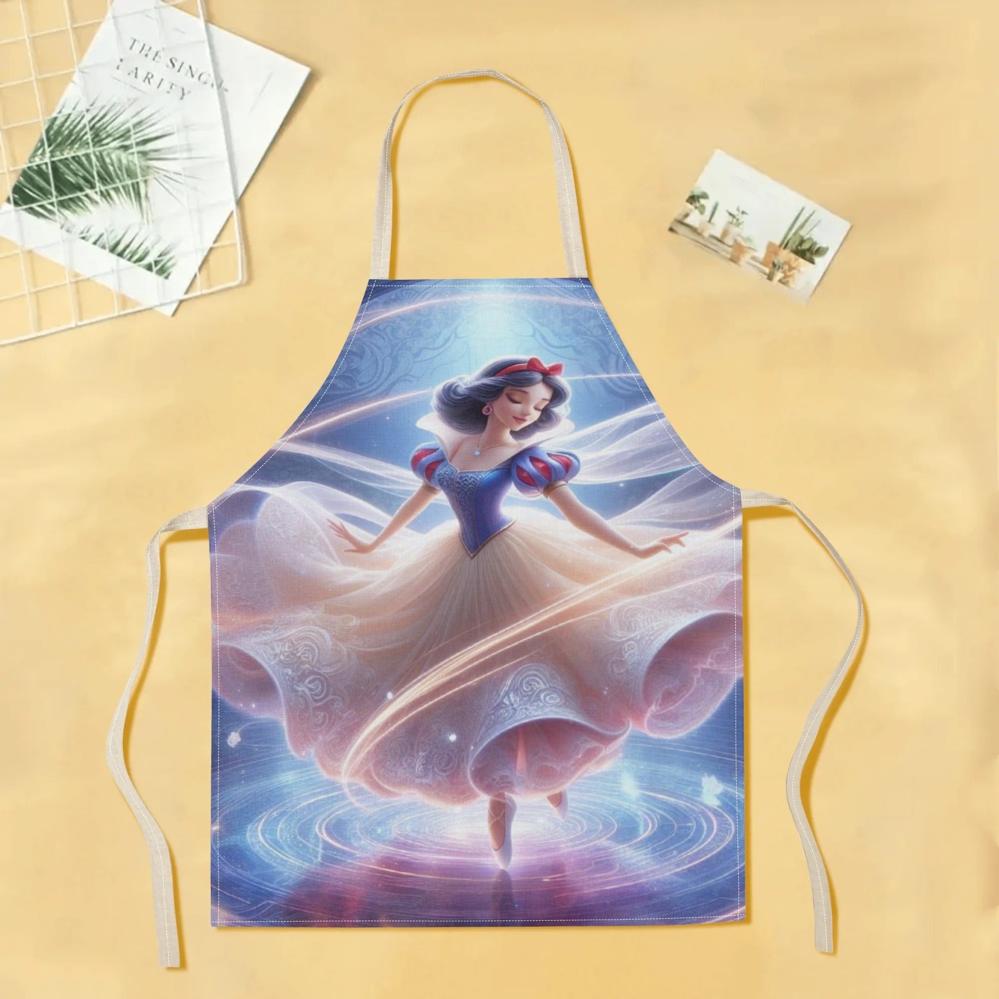 Waterproof Polyester Apron for Kitchen Baking and Food Industry with Princess Pattern