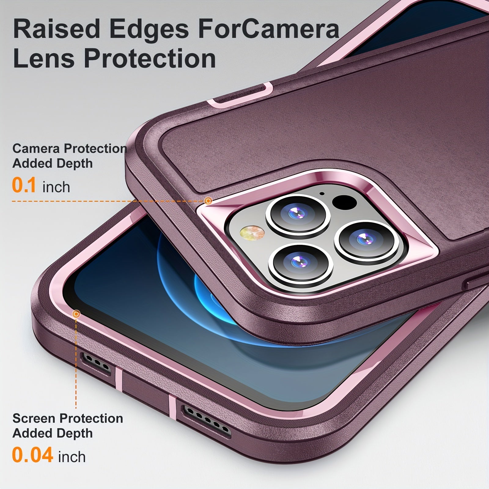 Shockproof TPU PC Phone Case for iPhone 14 13 12 8 with Air Cushion Protection