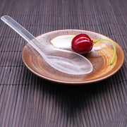 120-Pack Clear Plastic Dessert Spoons Disposable Utensils for Food Service and Events