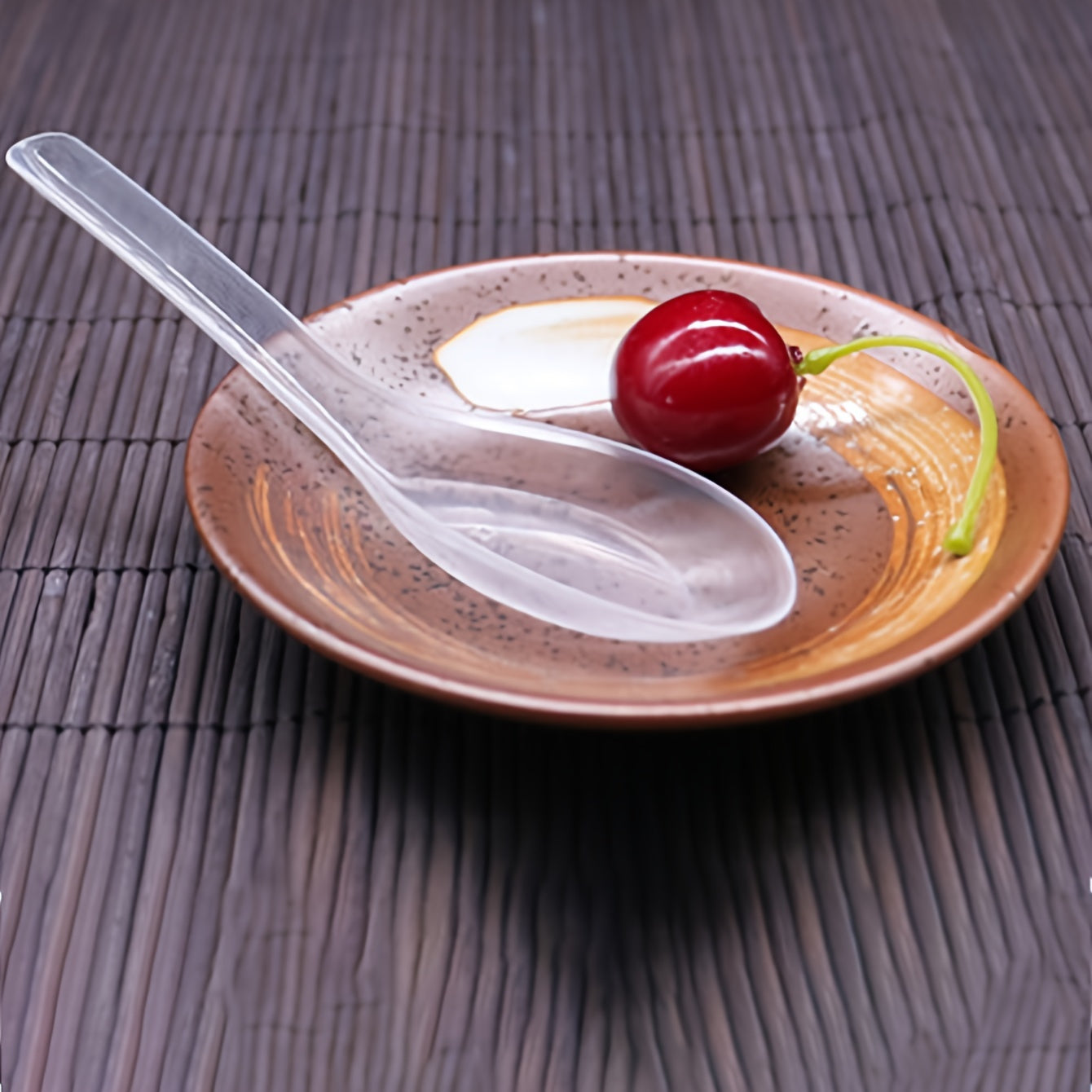 120-Pack Clear Plastic Dessert Spoons Disposable Utensils for Food Service and Events