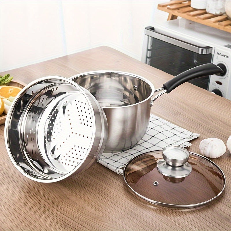 Stainless Steel Multi-Level Steamer Basket for Kitchen Cooking