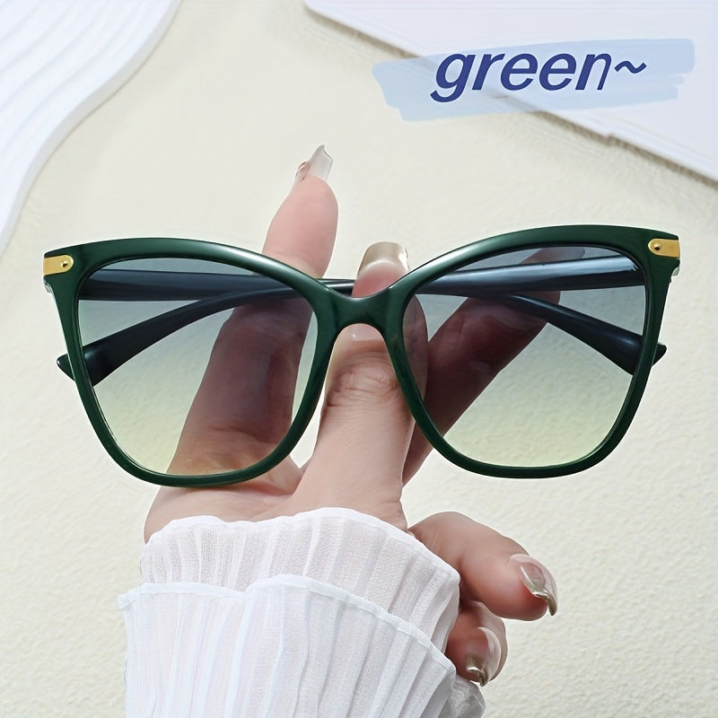 1-3 ta ayollar uchun zamonaviy bohem uslubidagi mushuk ko'zli ramkali ko'zoynaklar to'plami, kundalik norasmiy kiyim uchun mukammal.