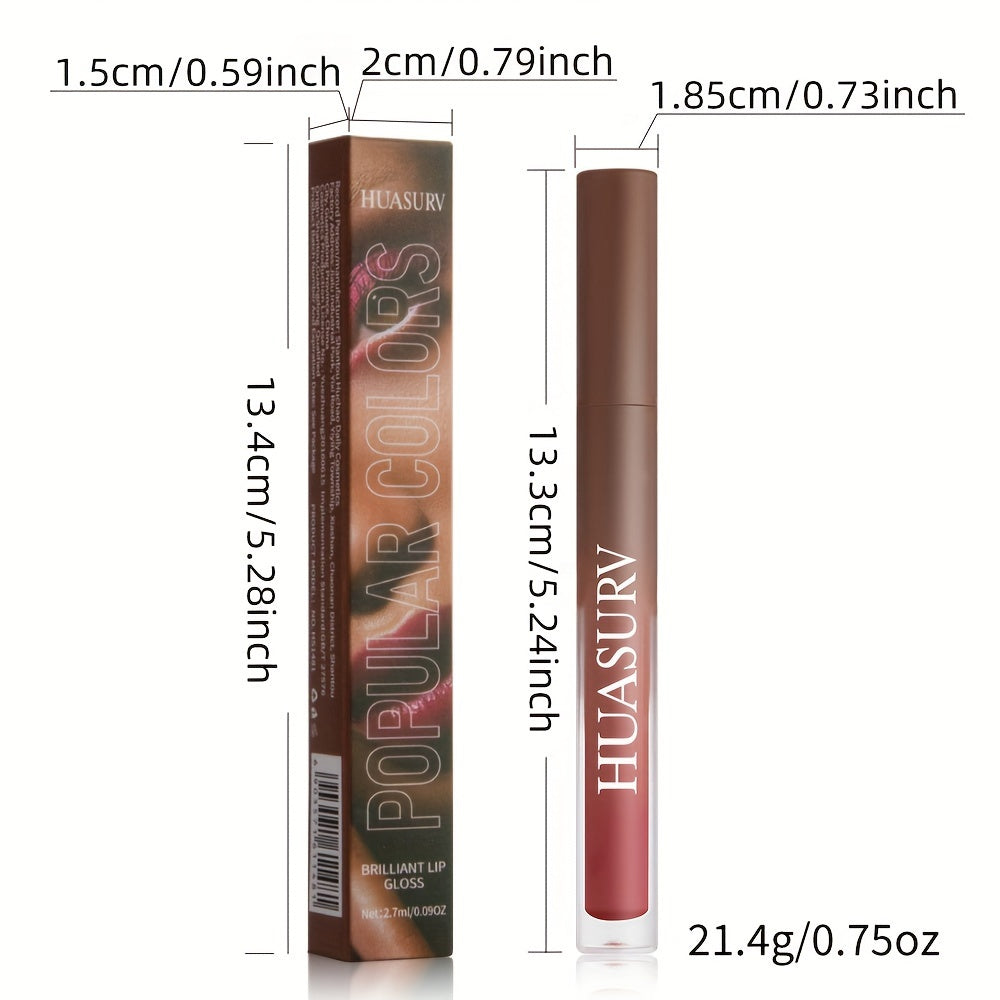 Women's Velvet Matte Liquid Lipstick 19 Shades Long-Lasting, Rich Color