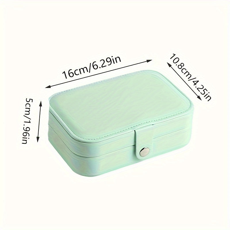 Mini Portable Jewelry Storage Box for Travel and Organization
