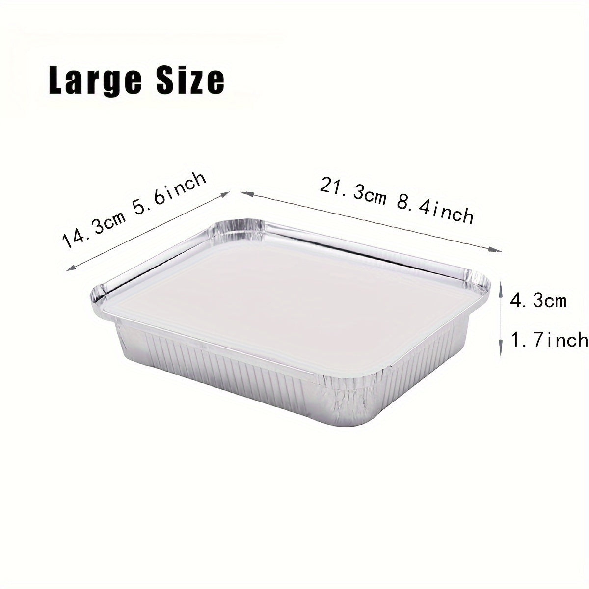 Набор из 20 алюминиевых противней с крышками и картонными накладками для выпечки и хранения