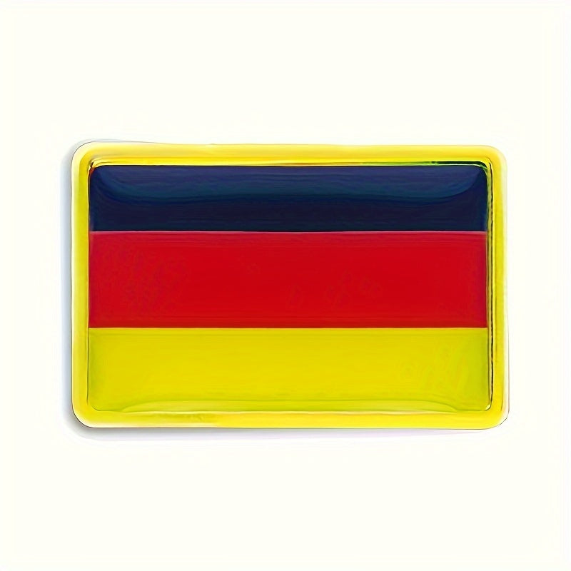 Set of 20 Vintage German Flag Alloy Square Lapel Pins