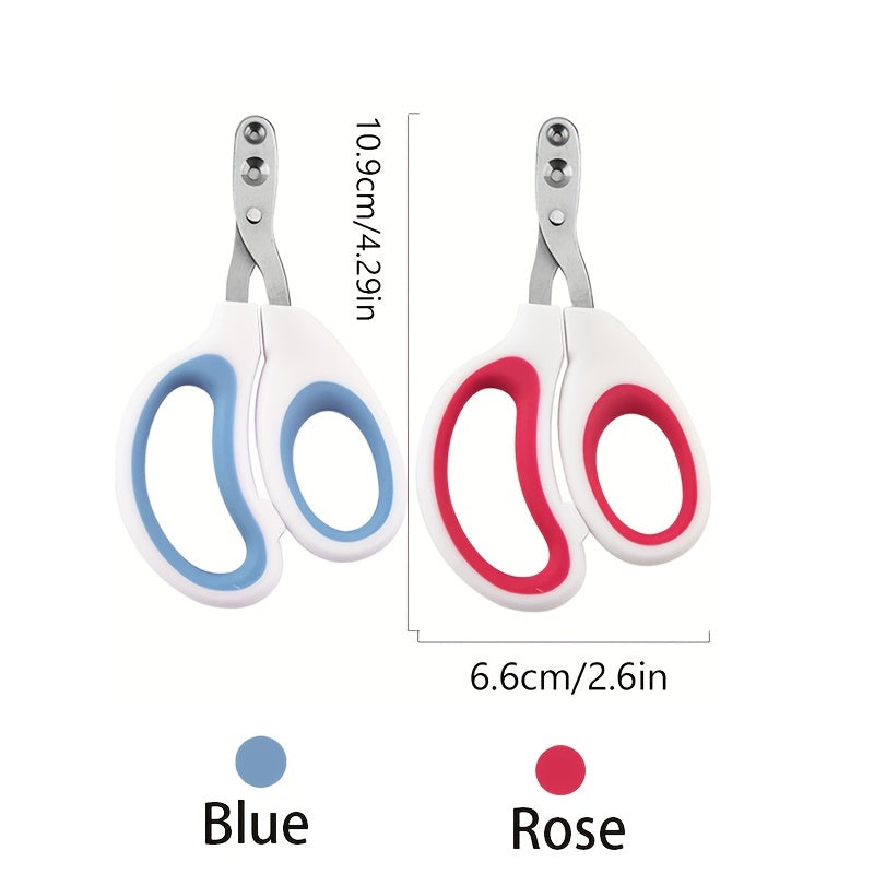 Stainless Steel Cat and Small Dog Nail Clippers with Red Handle