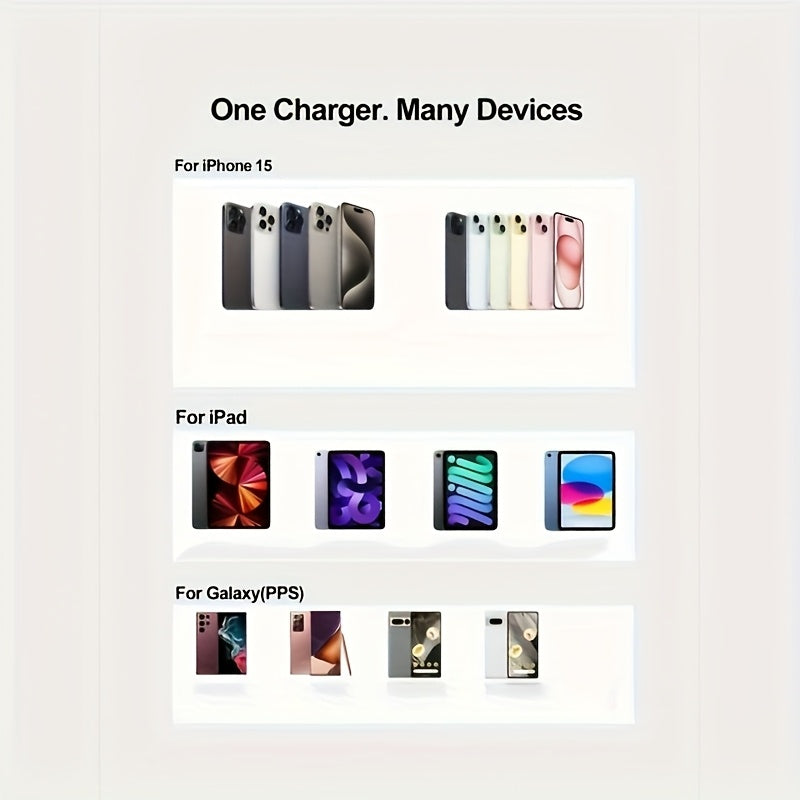 60W USB Type C Charging Cable Flat 91cm 182cm 304cm for Samsung iPhone 15 Pro Max