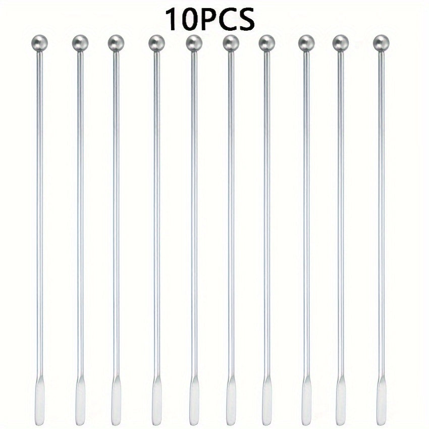 Stainless Steel Stirring Rod Multi-Purpose Coffee Cocktail Beverages Dishwasher Safe