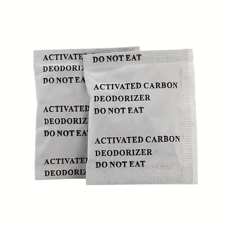 100-Pack Activated Carbon Air Purification Bags for Odor Removal in Home Car Wardrobe