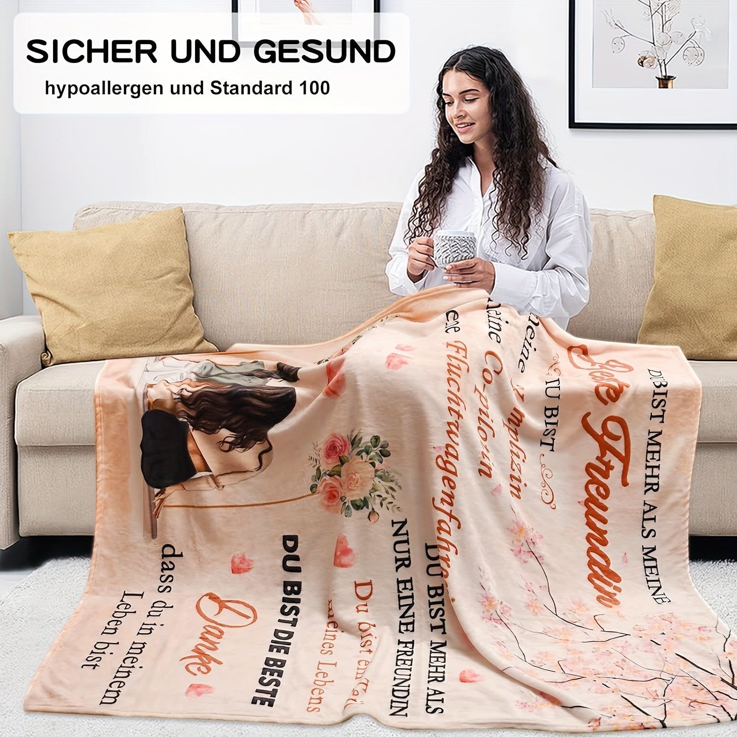 Cozy Flannel Throw Blanket for All-Season Warmth and Comfort