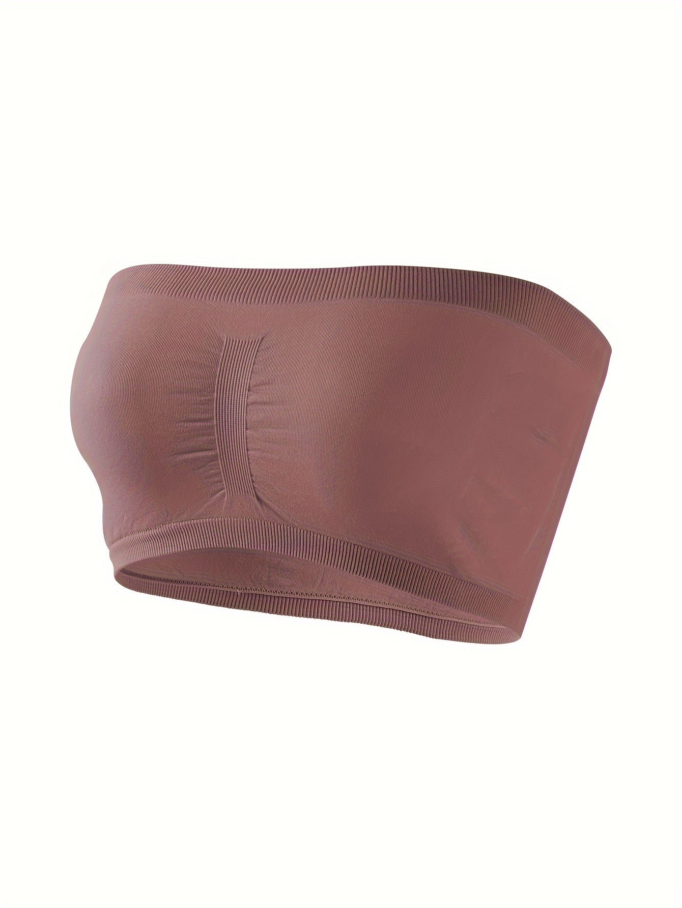 Women's Strapless Bandeau Bras Soft Stretch Comfortable Lingerie Underwear