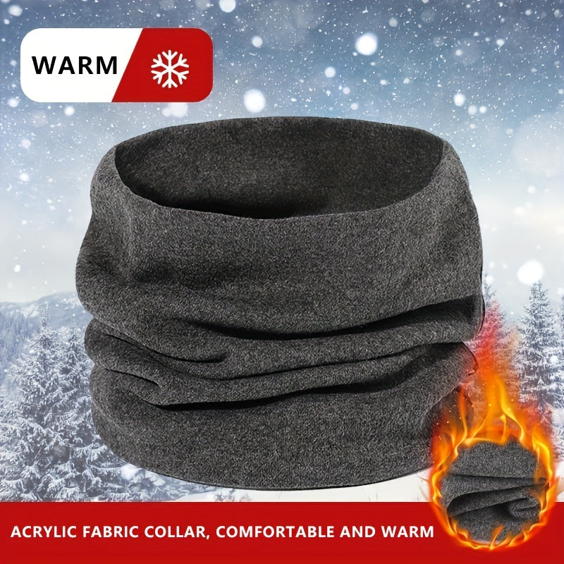 Knitted Scarves for Men and Women Warm Autumn Winter Pullover Neck Sleeves