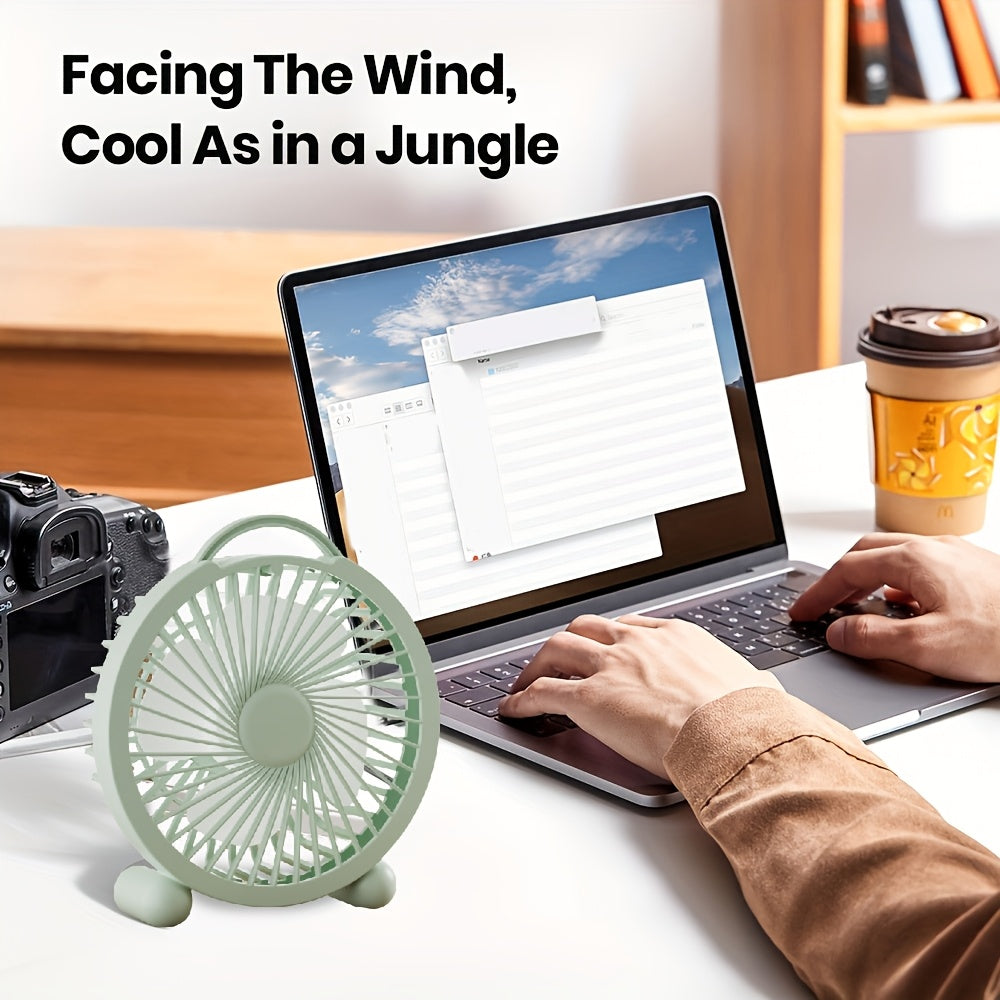 11-piece set wall hooks and portable USB desktop fan compact silent cooling for home office travel