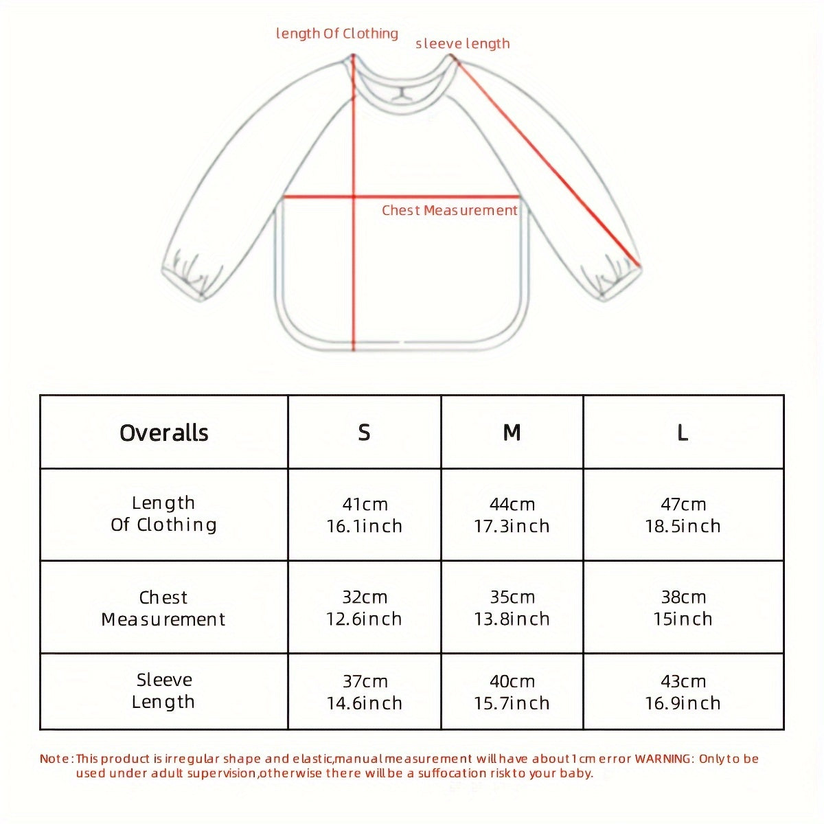 Baby Bib Waterproof Long-Sleeved PU Feeding Bib for Infants and Toddlers