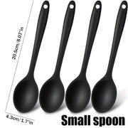 Silicone Cooking Spoon Set 2 or 4 Pieces for Stirring and Mixing