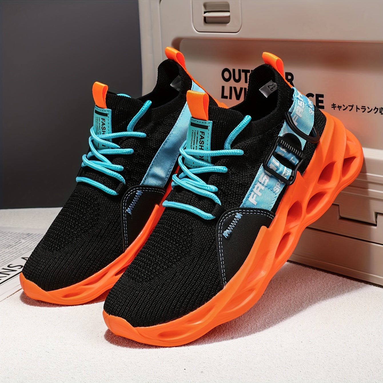 Women’s Breathable Knit Sneakers Low Top Running Shoes All-Season Comfort