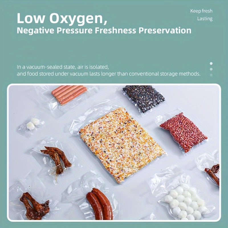 Vacuum Seal Bag Rolls in 2 3 5 Pack Textured Multi-Size Food Preservation