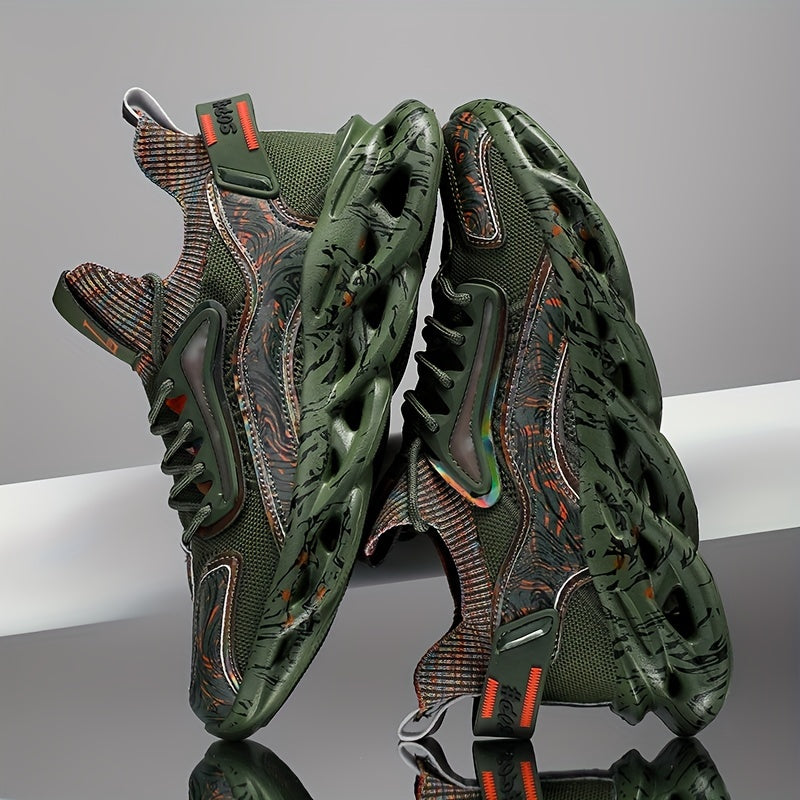 Men's Casual Sports Sneakers Rubber Sole Fabric Upper Low Top All-Season