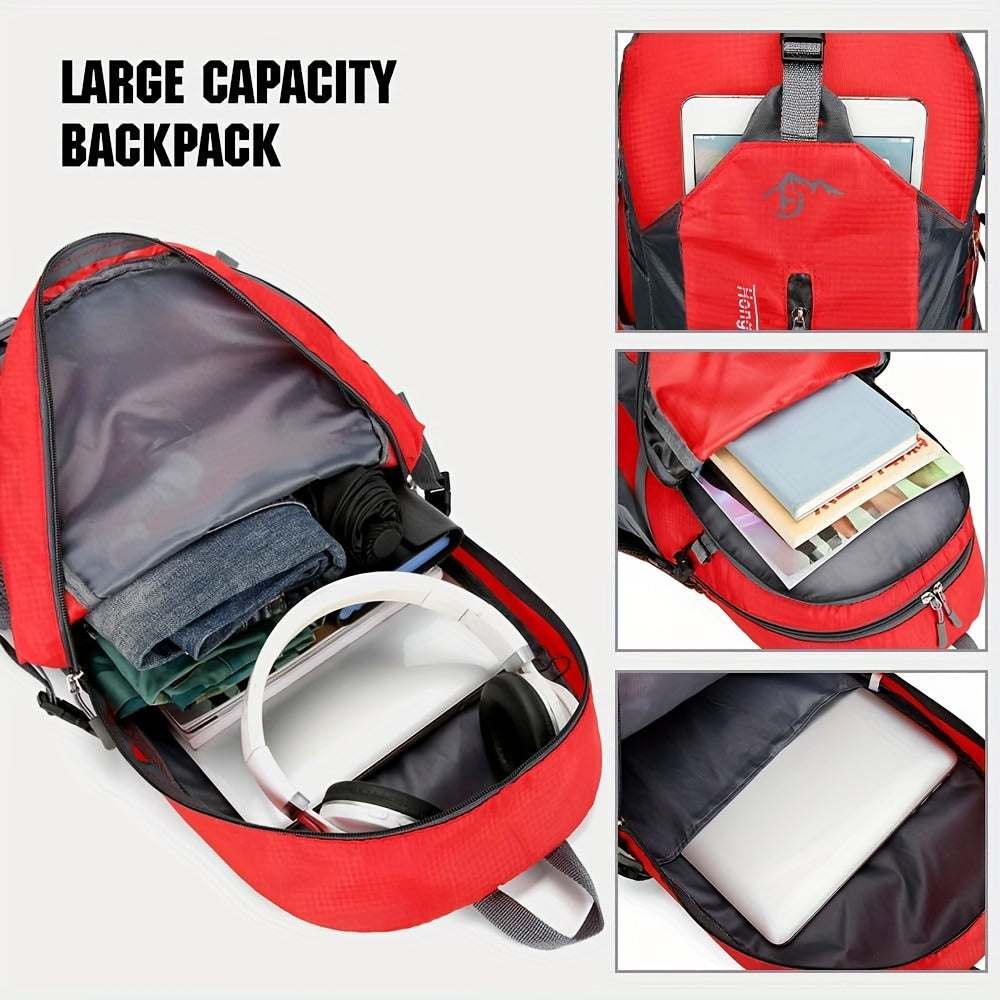 40L Outdoor Travel Backpack for Hiking and Sports Lightweight Adjustable Nylon