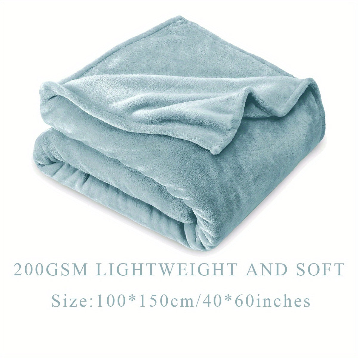 Solid Flannel Blanket 200G Single Piece