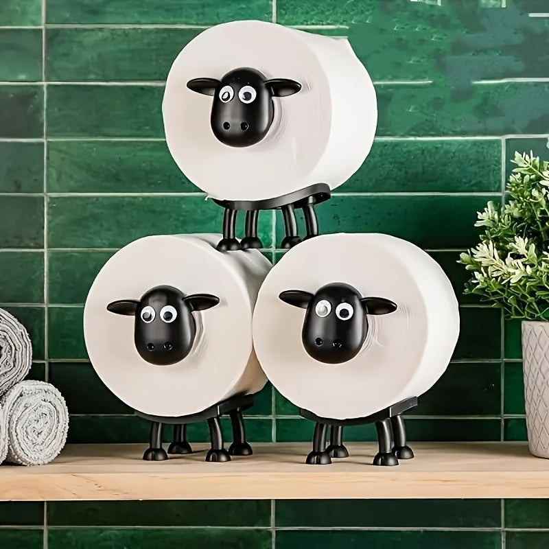 Resin Animal-Shaped Toilet Paper Holder for Bathroom Decor
