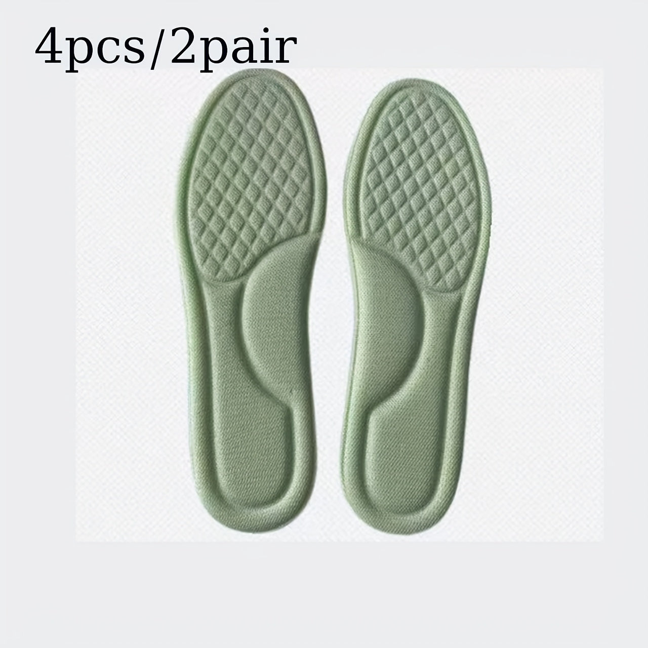 Unisex Memory Foam Insoles Thick Soft Breathable Cushioned Sports Casual