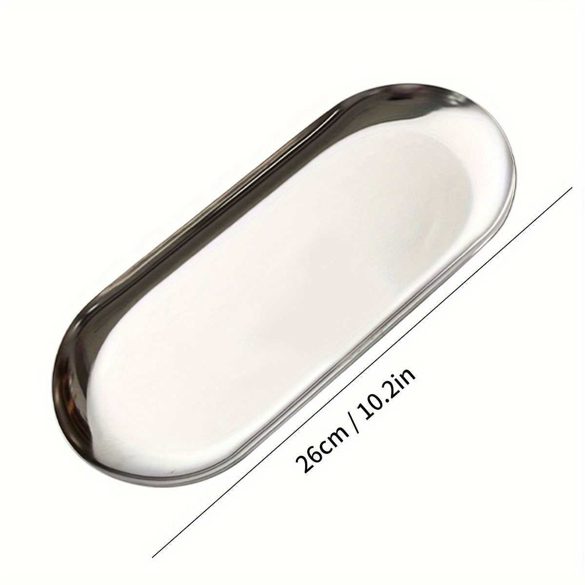 Stainless Steel Dessert Plate with Cartoon Pattern for Snacks and Fruit