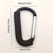 Black Stroller Hook for Hanging Items Travel Accessory