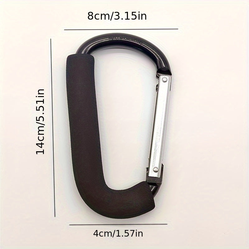 Black Stroller Hook for Hanging Items Travel Accessory