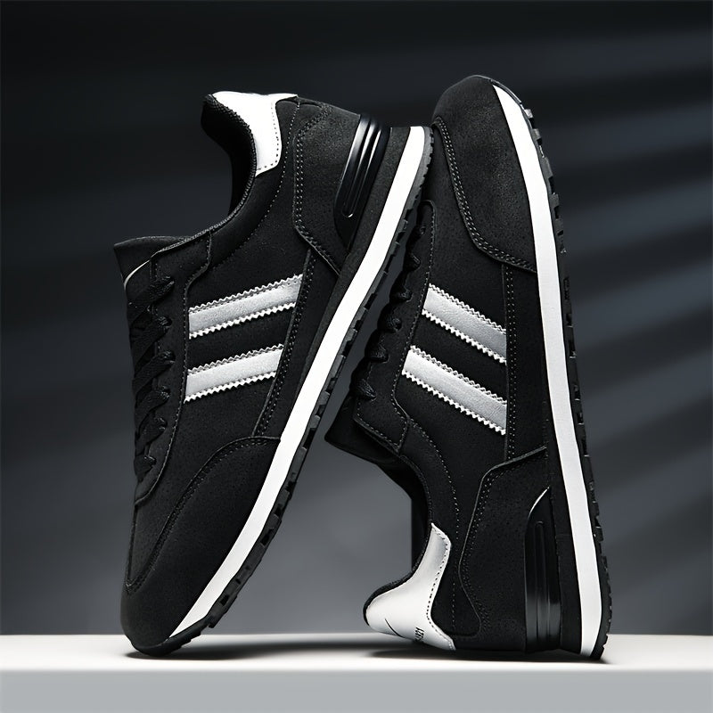 Men's Breathable Canvas Sneakers with Non-Slip Rubber Sole Low Top Casual All-Season