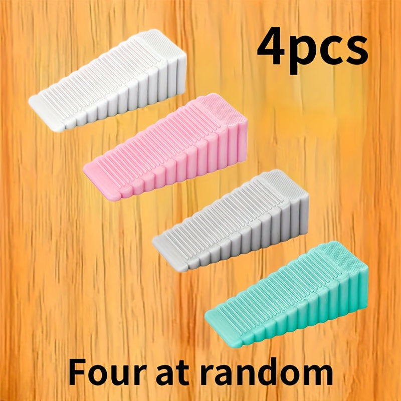Silicone Windproof Door Stopper Anti-Pinch Household Safety Rubber Wedge