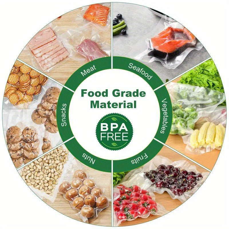 5 Rolls of 30x500cm Vacuum Seal Bags for Food Storage and Meal Prep BPA-Free Heavy Duty