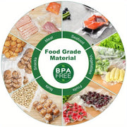 Vakuum yopishqoq sumkalar to'plami 1500cm va 500cm BPA-bezov oziq-ovqat saqlash va pishirish