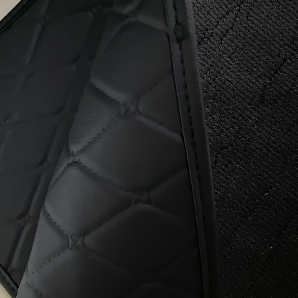 Universal Car Floor Mats Waterproof Diamond Anti Slip All Weather Black Set