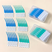 120Pcs Soft Silicone Dental Picks Interdental Gums Cleaning Brushes