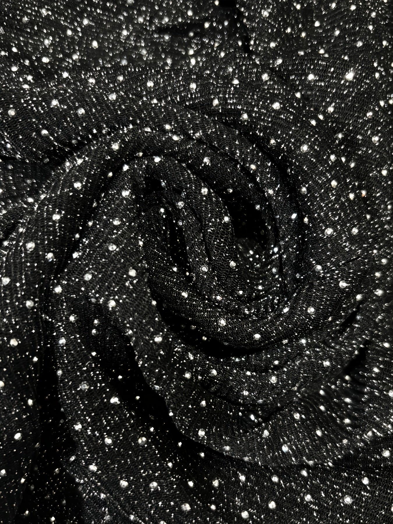 Plus Size Women's Wide Leg Pants Color Block Glitter Stretch Trousers