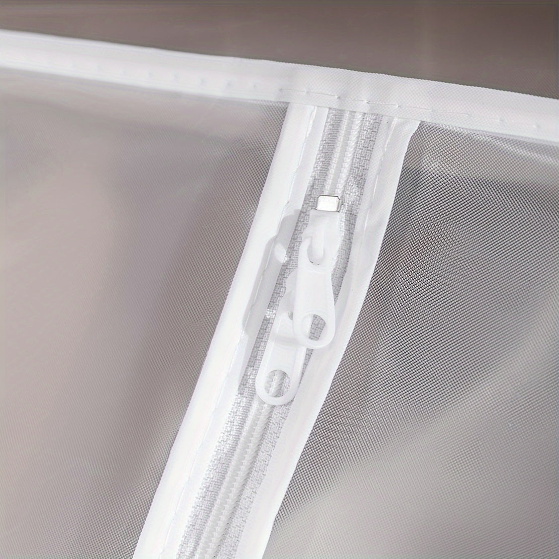 Bolsa transparente para prendas de vestir para almacenamiento en armario, funda de plástico duradero con cremallera