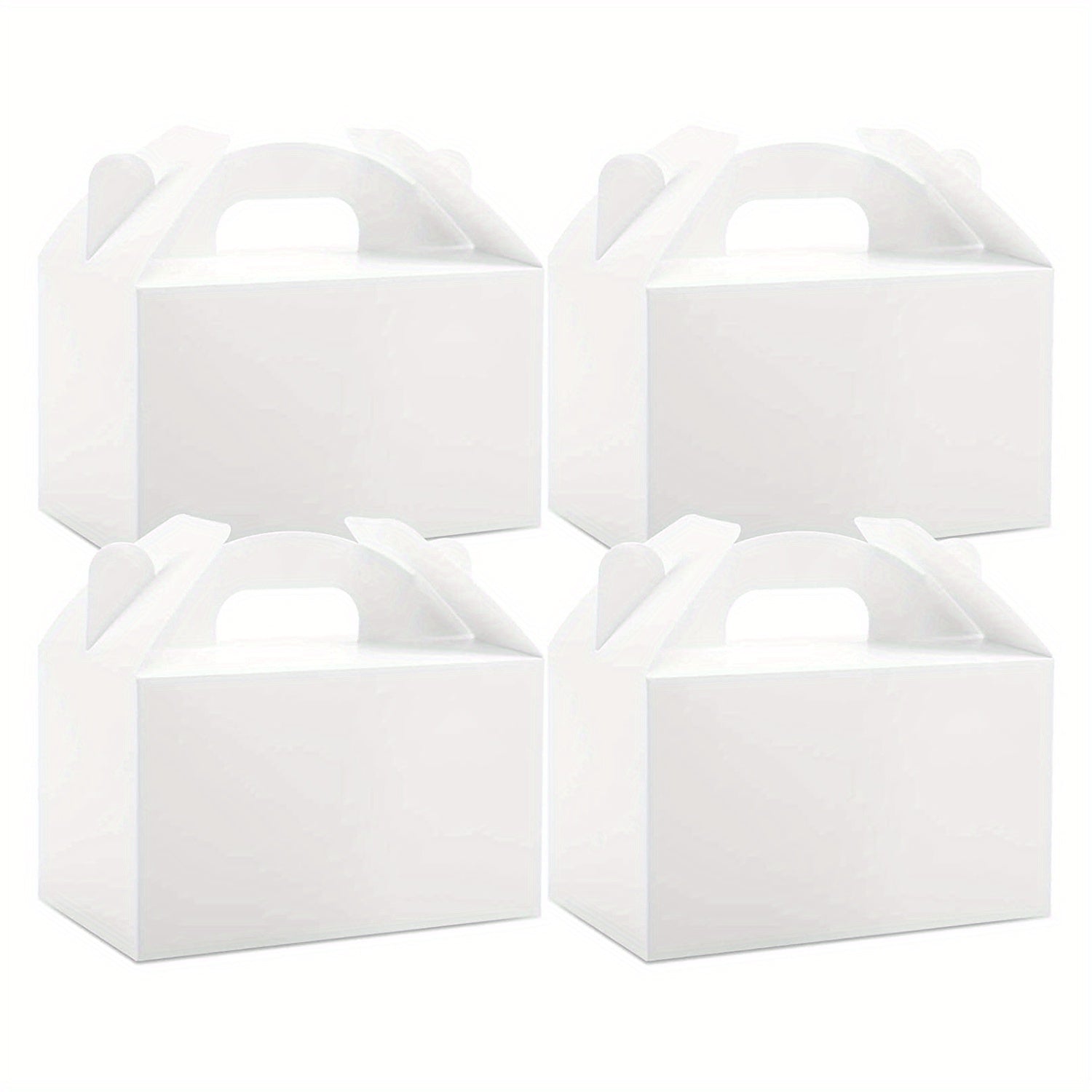 Set of 12 Kraft Paper Cake Boxes 15.24cmx8.89cm for Bakery Pastries and Party Favors