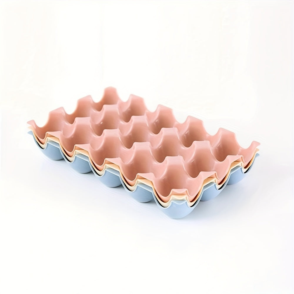 Egg Storage Box Stackable 15-Grid Refrigerator Egg Protector Kitchen Accessories