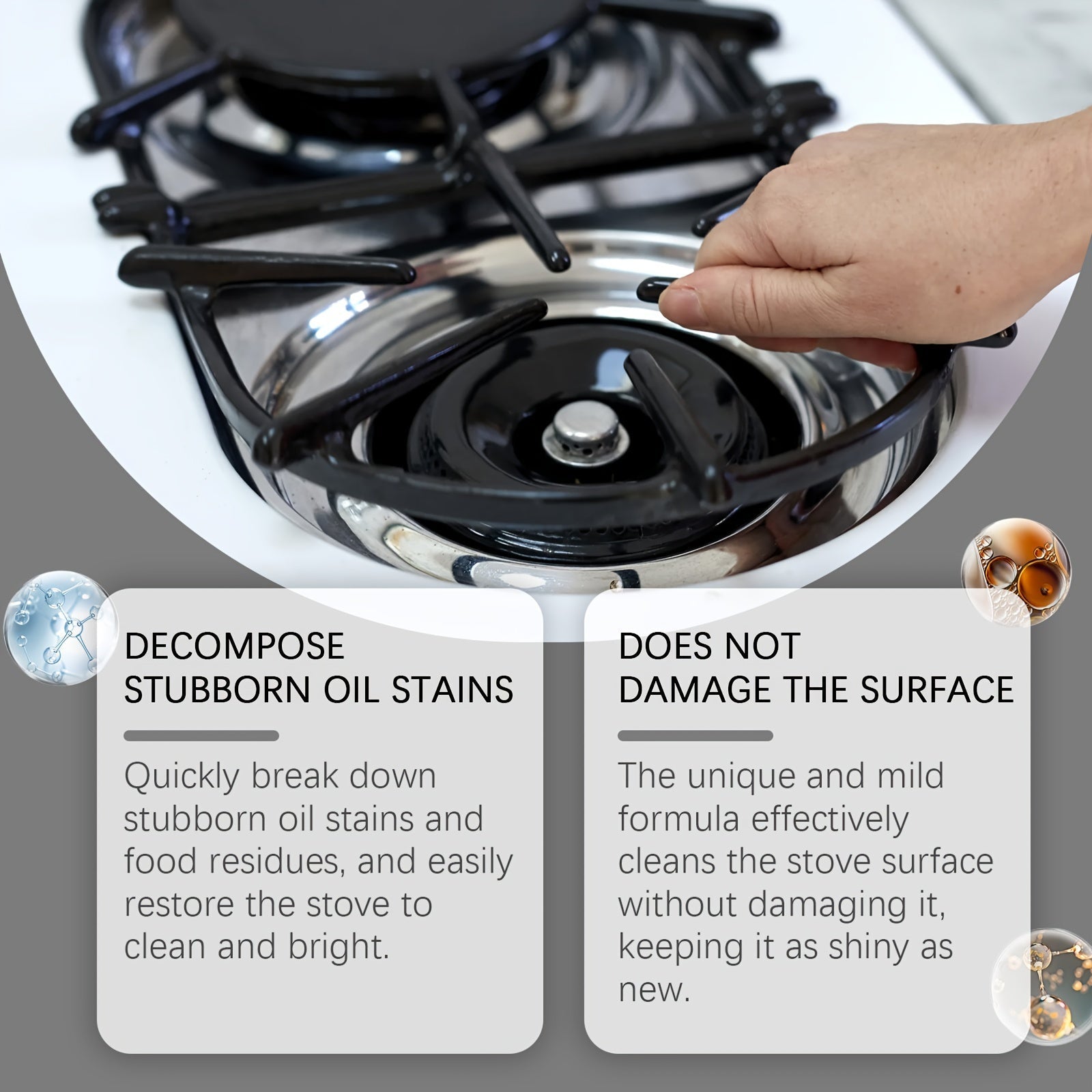 Oven Cleaning Paste for Stoves Stubborn Stain Remover Gentle Safe for All Surfaces