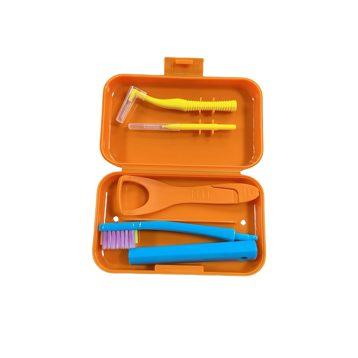 Kattalar uchun og'iz parvarishi to'plami tish cho'tkasi, interdental cho'tka, tilni tozalash uchun scraper