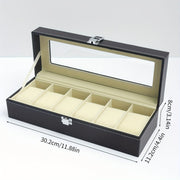 Leather Watch Storage Box 1-12 Slots Display Case Gift Idea