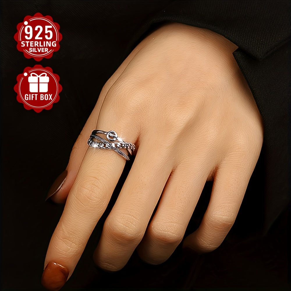 Kunlik yig'ilishlar uchun ayollar kiyishi uchun mo'ljallangan zamonaviy yangi aksessuarni taqdim etamiz. Ushbu buyum yuqori sifatli sterling kumushdan tayyorlangan bo'lib, o'ziga xos retro uniseks notekis xoch zanjir halqasi taxminan 2.86g og'irlikka ega.