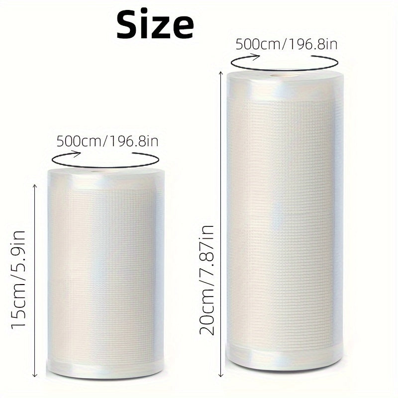 1 рулон профессиональных вакуумных пакетов agashe с улучшенной текстурной поверхностью, эффективным удалением воздуха, герметичной запайкой для хранения продуктов в больших объемах, подготовки блюд, медленного приготовления. Совместим с большинством