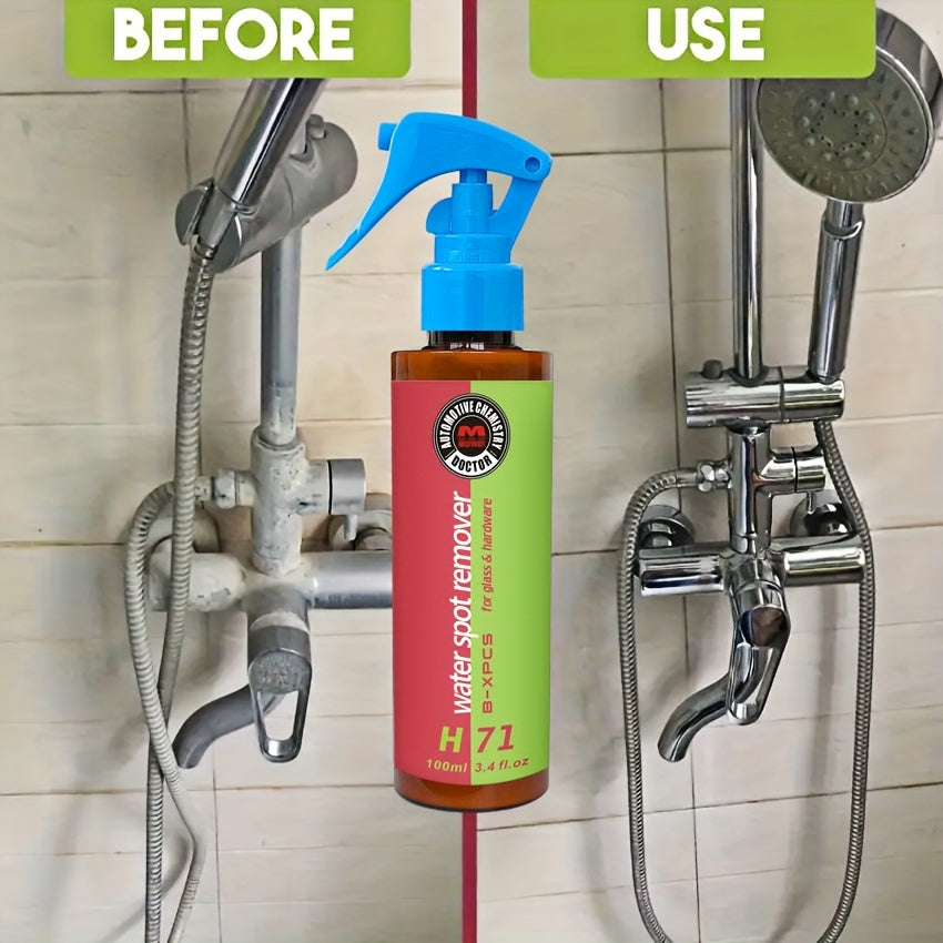 Tabiiy va hidlanmagan qattiq suv dog'larini olib tashlash to'plami dushlar, hojatxonalar va plitalar uchun.