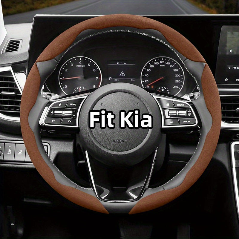 Universal Winter Fleece Non-Slip Steering Wheel Cover for All-Season Use