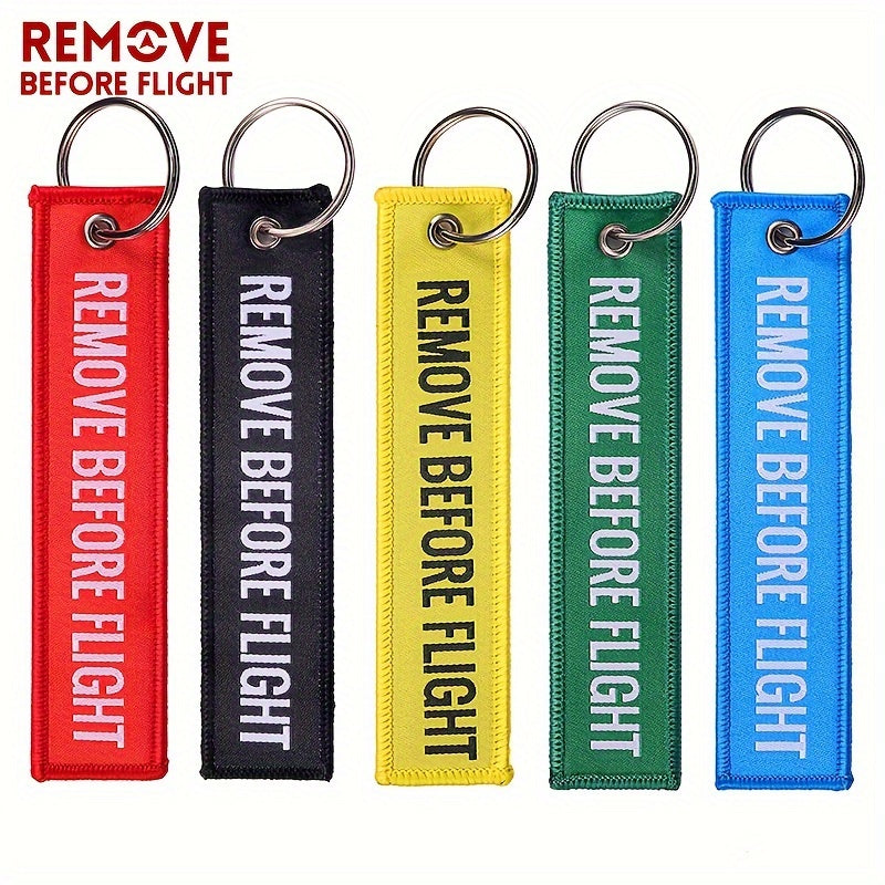 Bundle of 50 Remove Before Flight Woven Keychains for Pilots and Aviation Fans