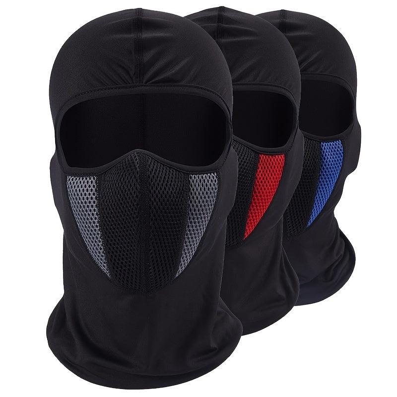 Men Women Full Face Mask Ski Mask Windproof UV Dust Outdoor Sports Black Red Blue Gray